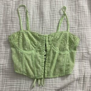 PacSun green corset